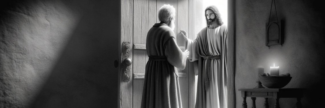 Man Opening the Door for Jesus