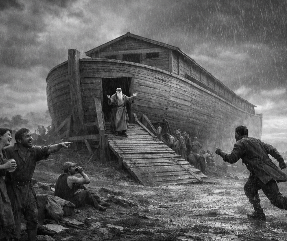 delay, obedience, faith, repentance, grace, Noah, ark, readiness, Matthew 24, Hebrews 3, hardened heart, second coming, spiritual warning